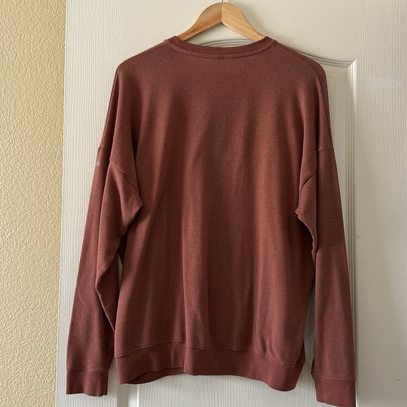 🦄RARE! ALO Yoga Soho Pullover L Chestnut - Picture 3 of 7